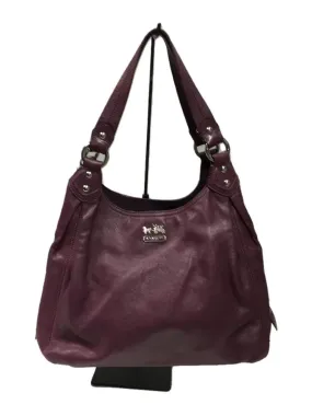 14336 COACH Maggie Madison handbag leather 14336 Used purple