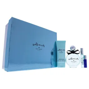 2017S Walk On Air by Kate Spade for Women - 4 Pc Gift Set 3.4oz EDP Spray, 0.34oz EDP Rollerball, 3.4oz Body Cream, 0.16oz Walk On Air Sunset EDP Rollerball