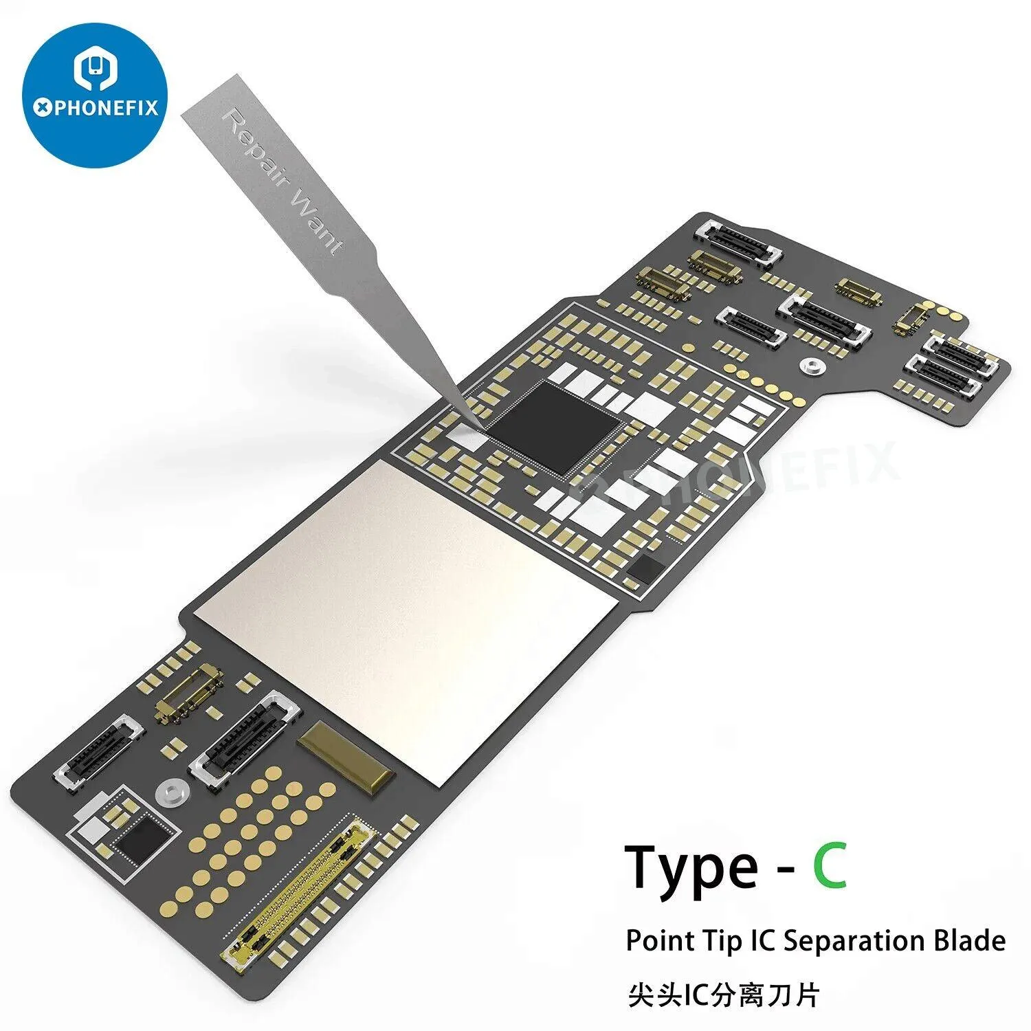 2UUL YCS 3 In 1 Blades Set CPU IC Disassemble Glue Removal Tool