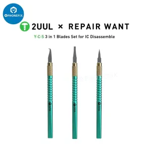 2UUL YCS 3 In 1 Blades Set CPU IC Disassemble Glue Removal Tool