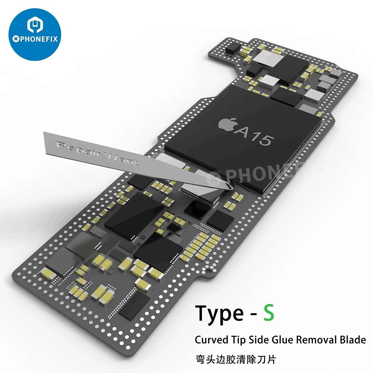 2UUL YCS 3 In 1 Blades Set CPU IC Disassemble Glue Removal Tool