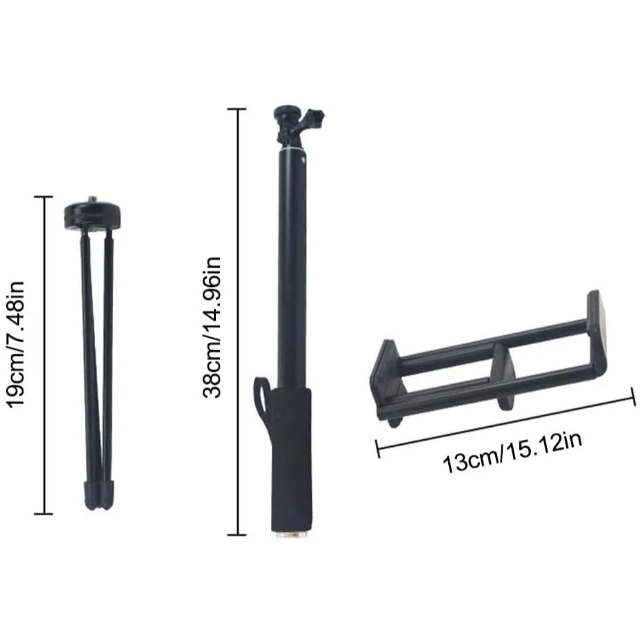 5"-11" Smartphone & Tablet Tripod Stand 1.5m High for Instruction Video Zoom or Skype with Waterproof Bag