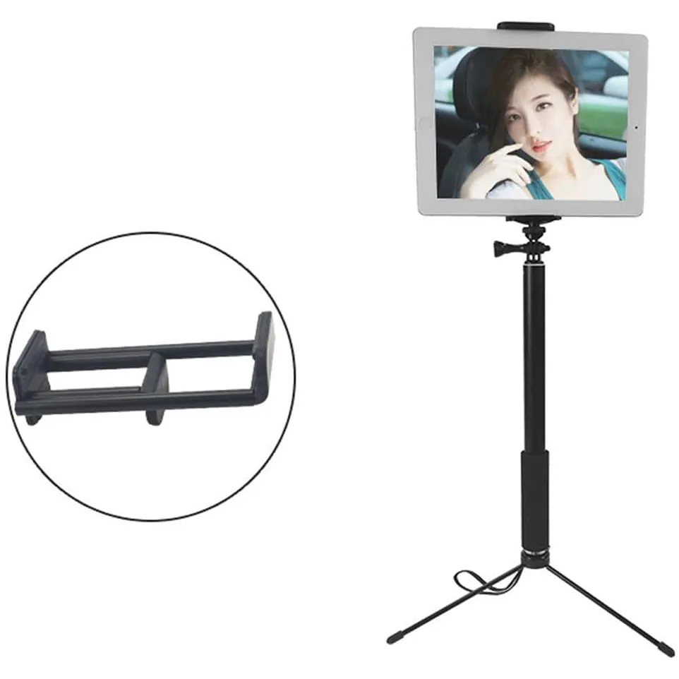 5"-11" Smartphone & Tablet Tripod Stand 1.5m High for Instruction Video Zoom or Skype with Waterproof Bag