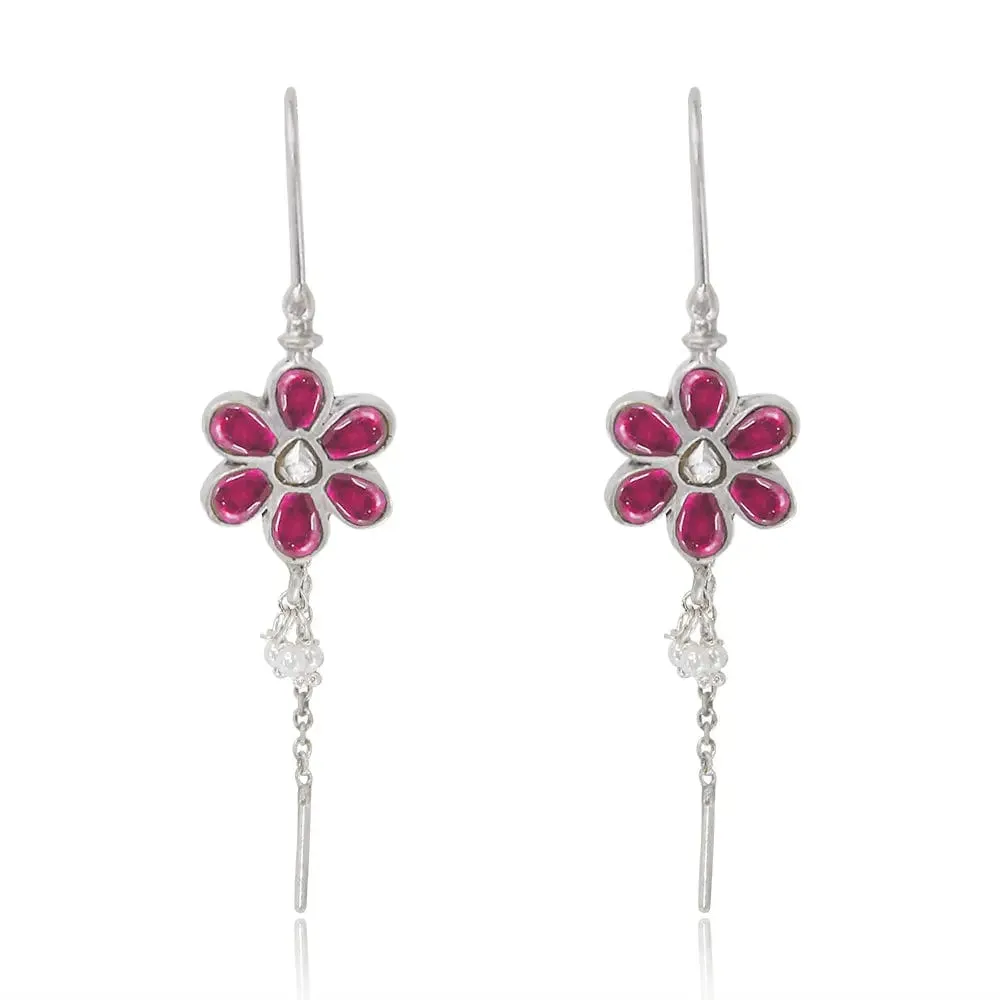 92.5 Flower Sui Dhaga Earrings