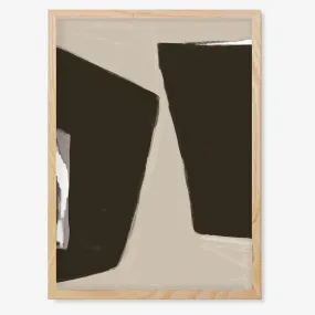 Abstract Beige 2 Framed Print