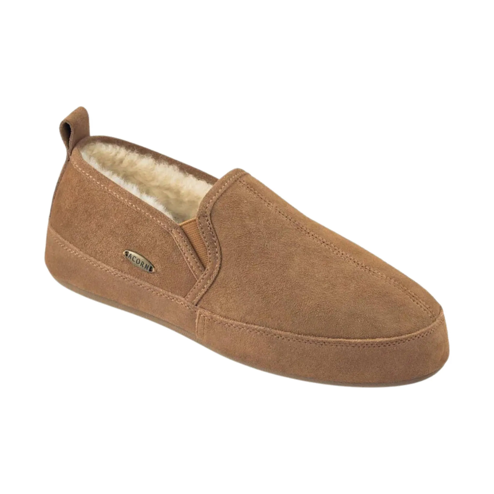 Acorn Men's Romeo Sheepskin Slipper - Walnut FINAL SALE