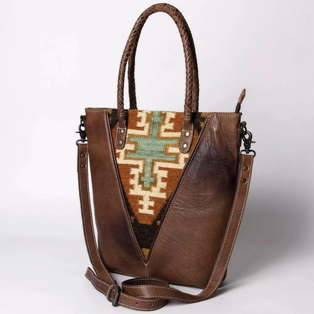 AD Saddle Blanket Leather Tote