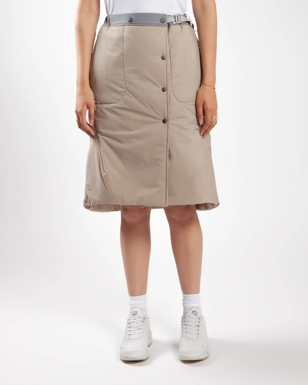 and wander Top Fleece Skirt W Beige