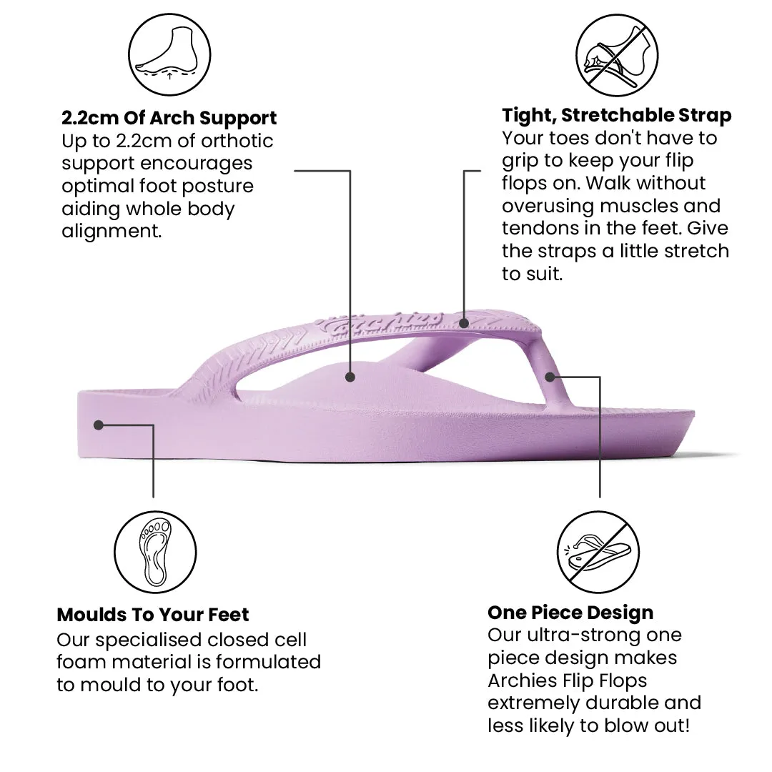 Arch Support Thongs - Classic - Lilac