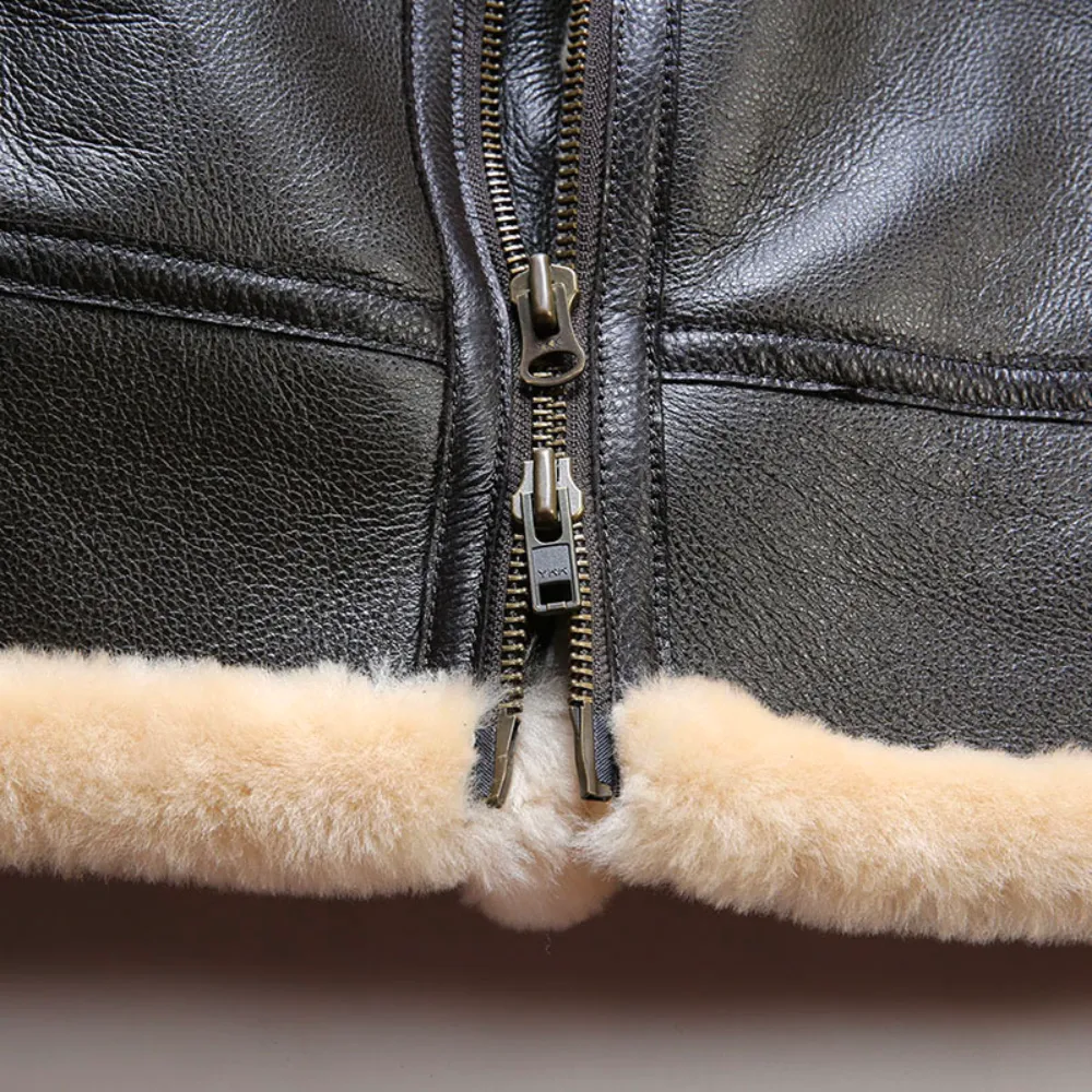 B-3 U.S.A Sheepskin Bomber Shearling Jacket