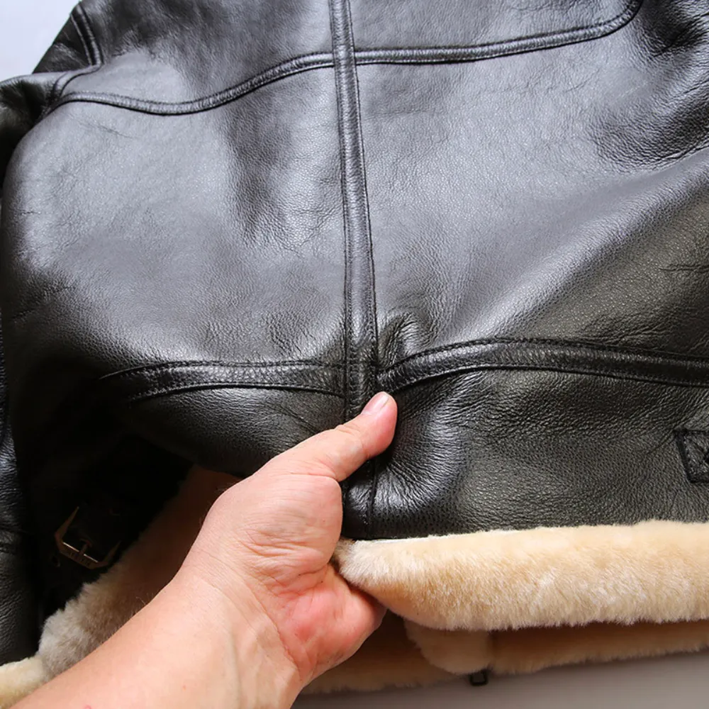 B-3 U.S.A Sheepskin Bomber Shearling Jacket