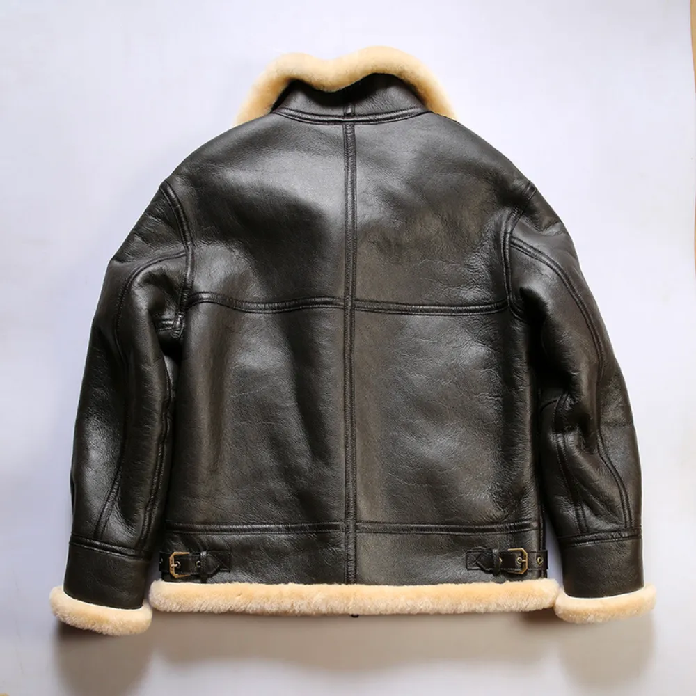 B-3 U.S.A Sheepskin Bomber Shearling Jacket