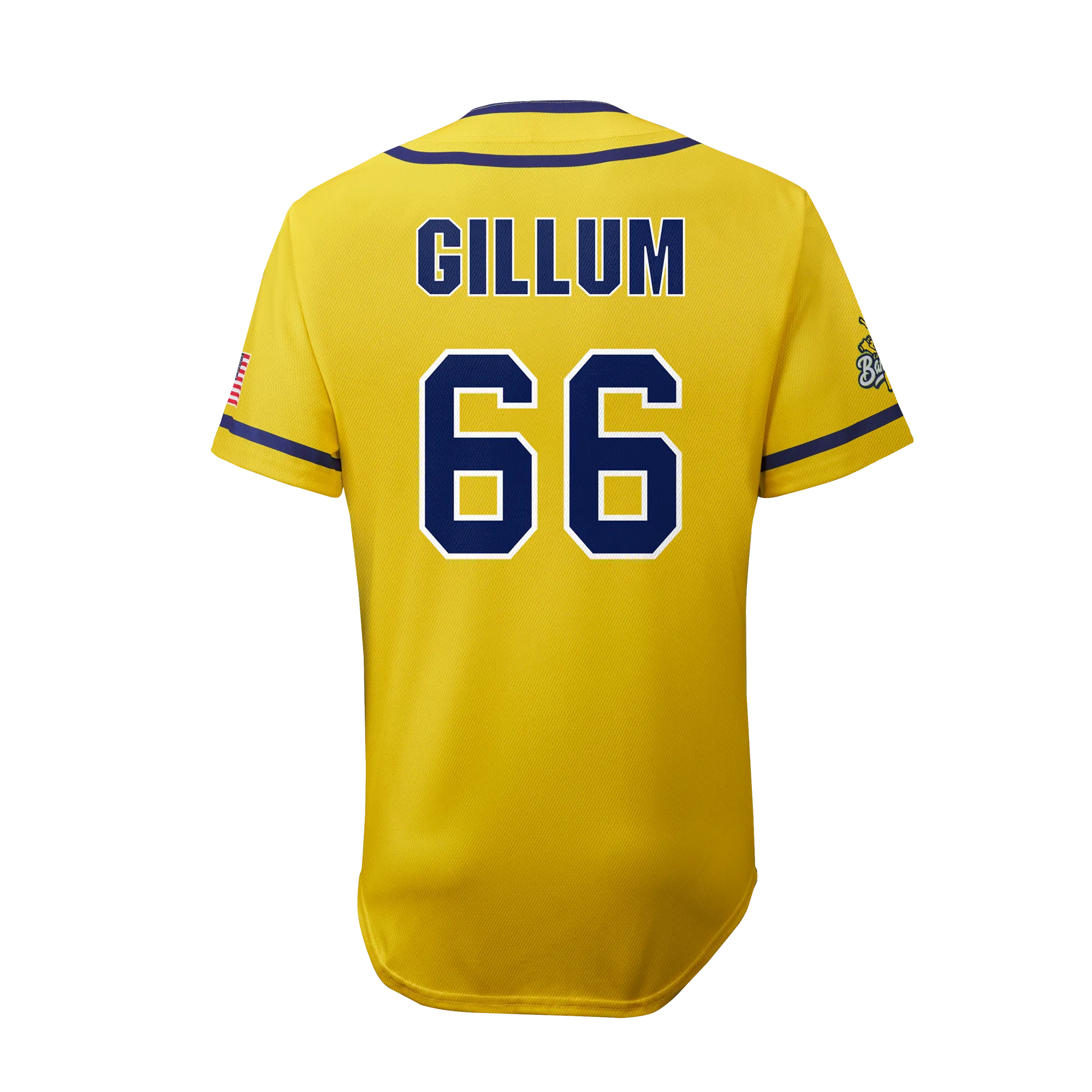 Bananas Tyler Gillum #66 EvoShield Jersey - Yellow