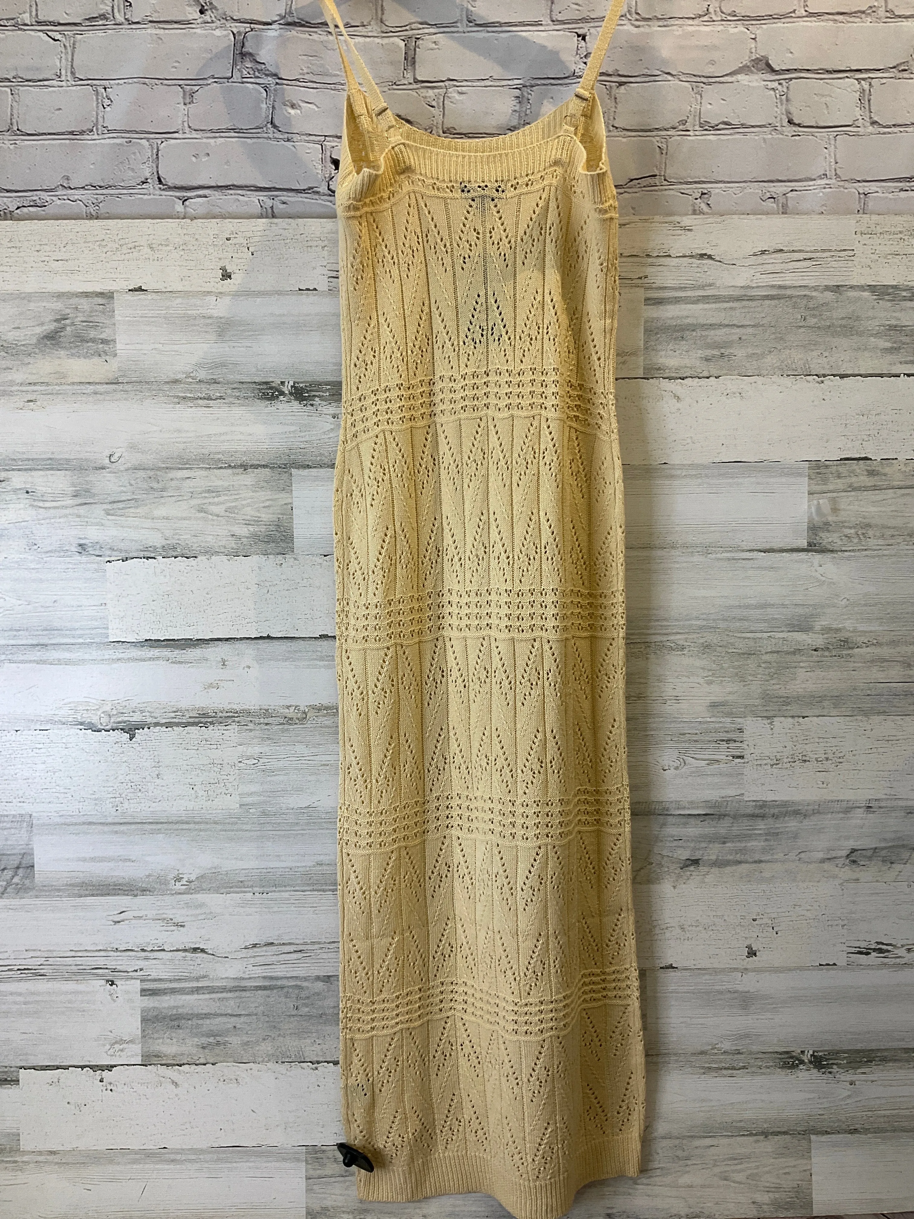 Beige Dress Casual Maxi Say What, Size Xl