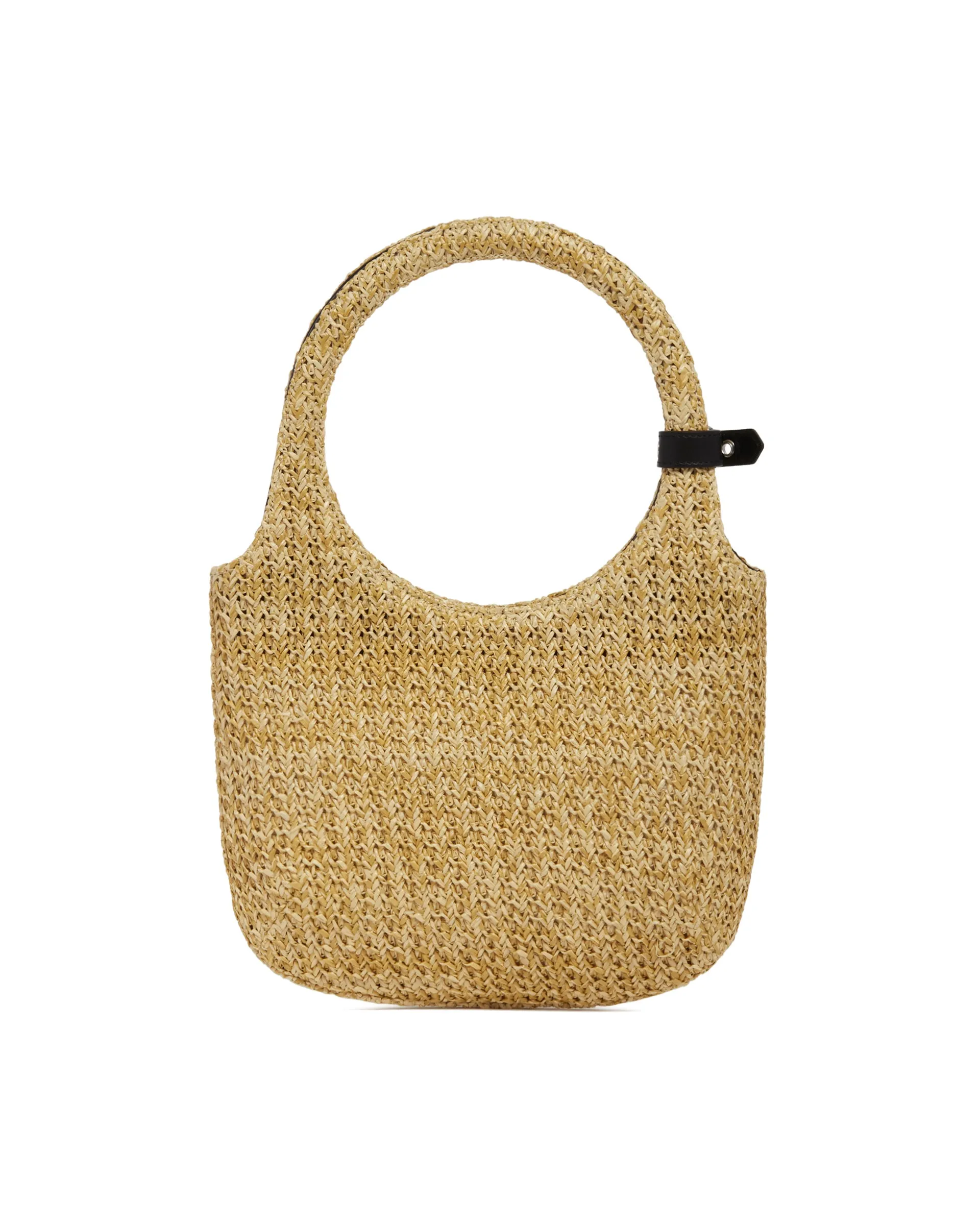 Beige Holy Raffia Bag