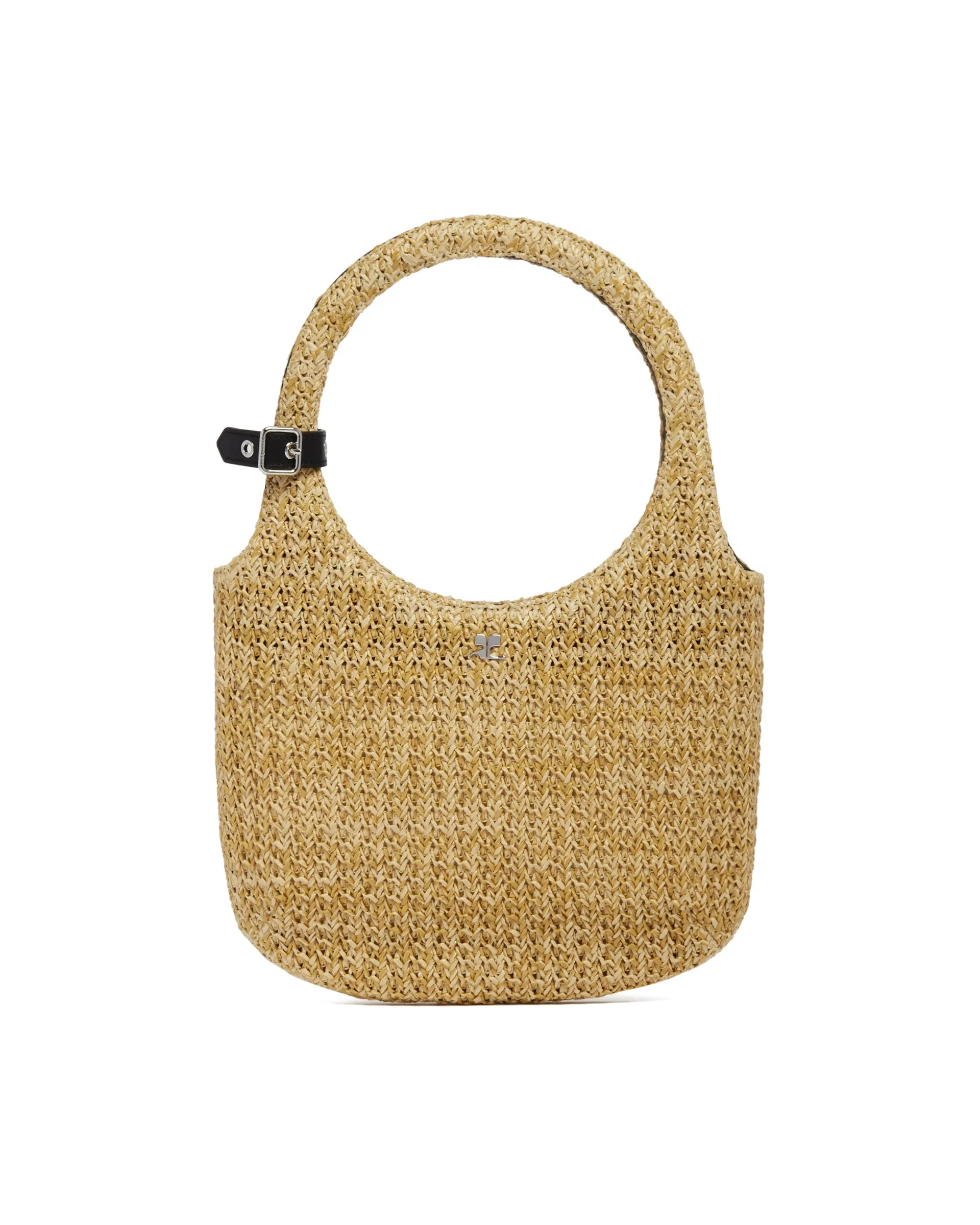 Beige Holy Raffia Bag