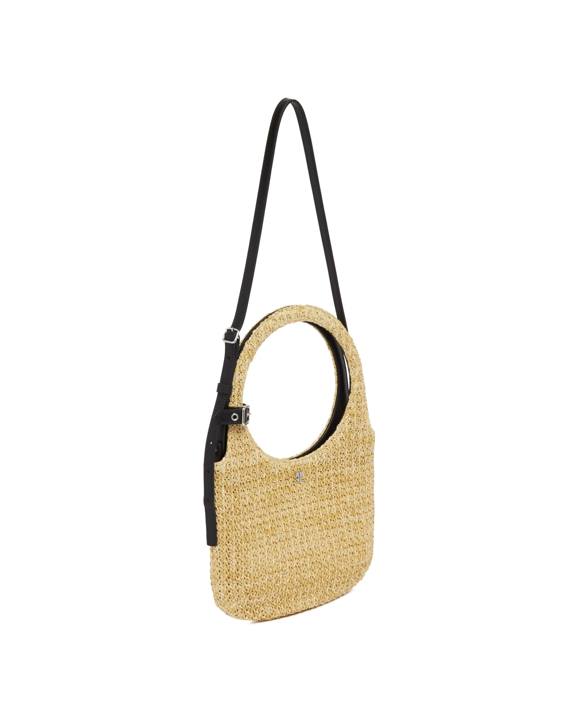 Beige Holy Raffia Bag