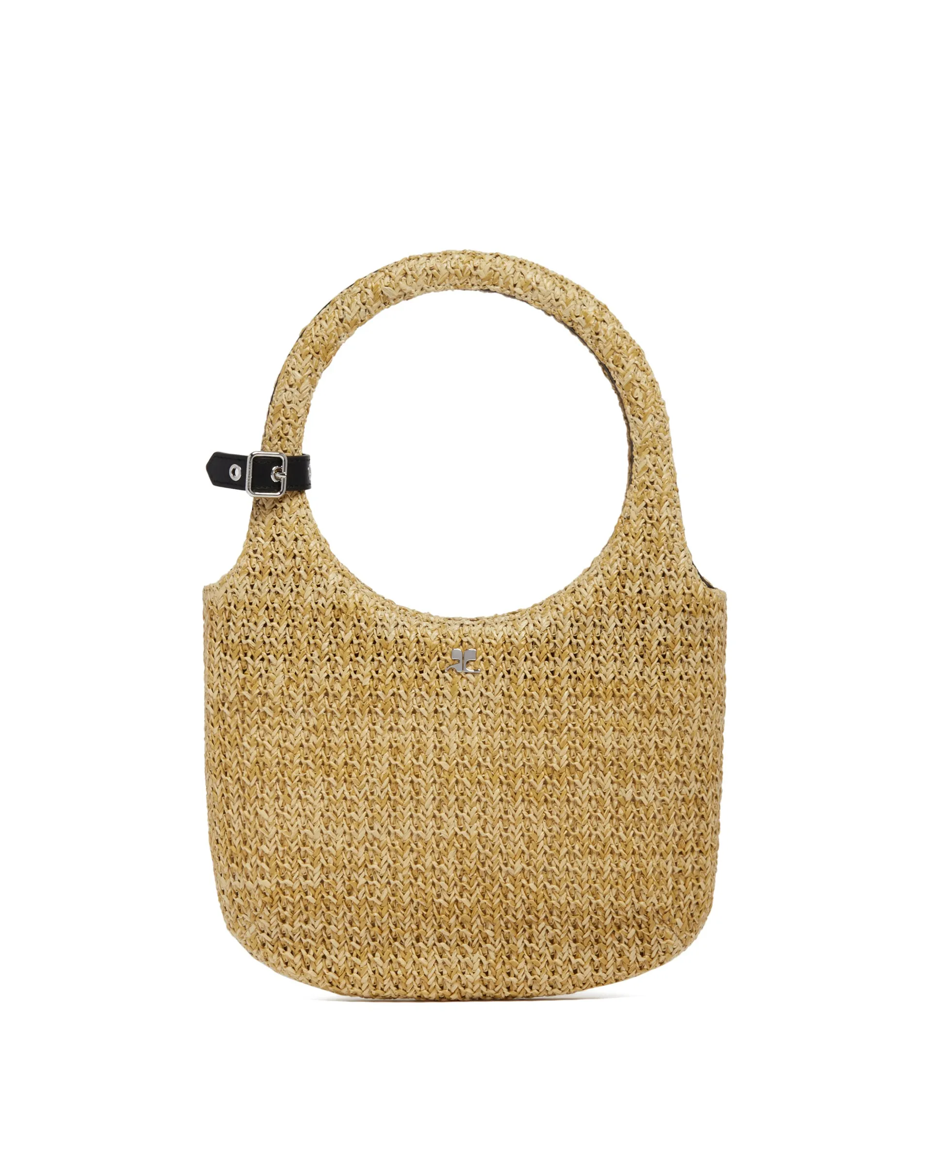 Beige Holy Raffia Bag