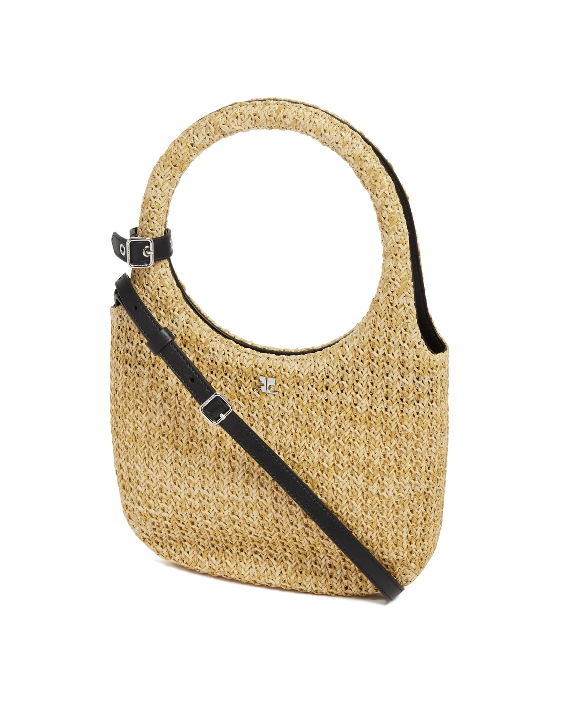 Beige Holy Raffia Bag