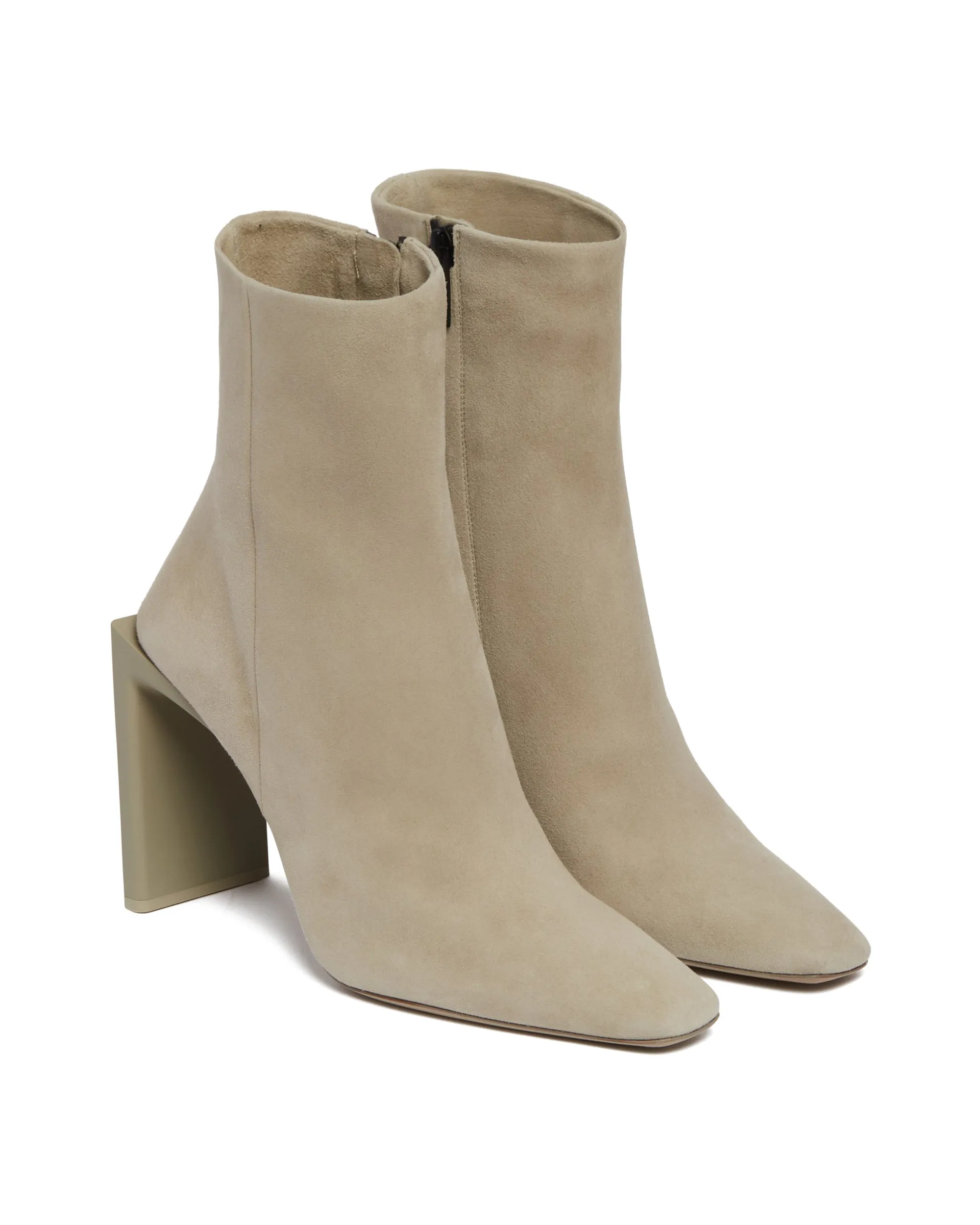 Beige Suede Boots