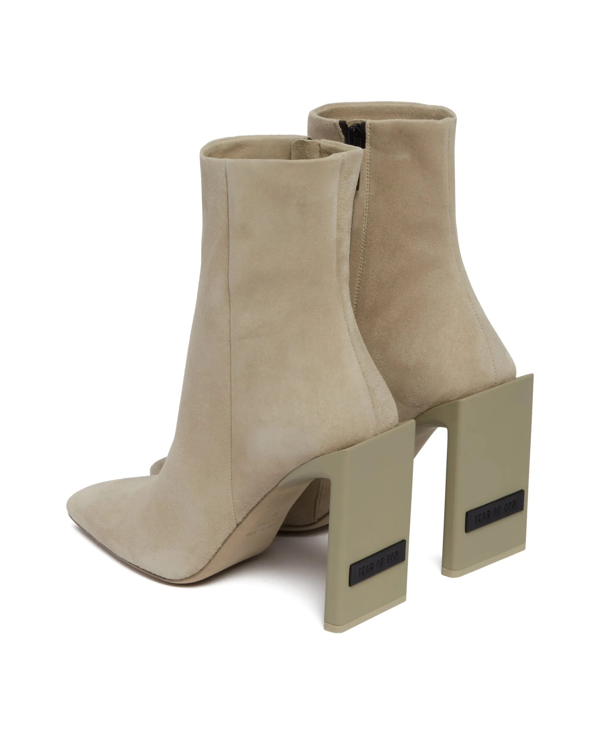 Beige Suede Boots