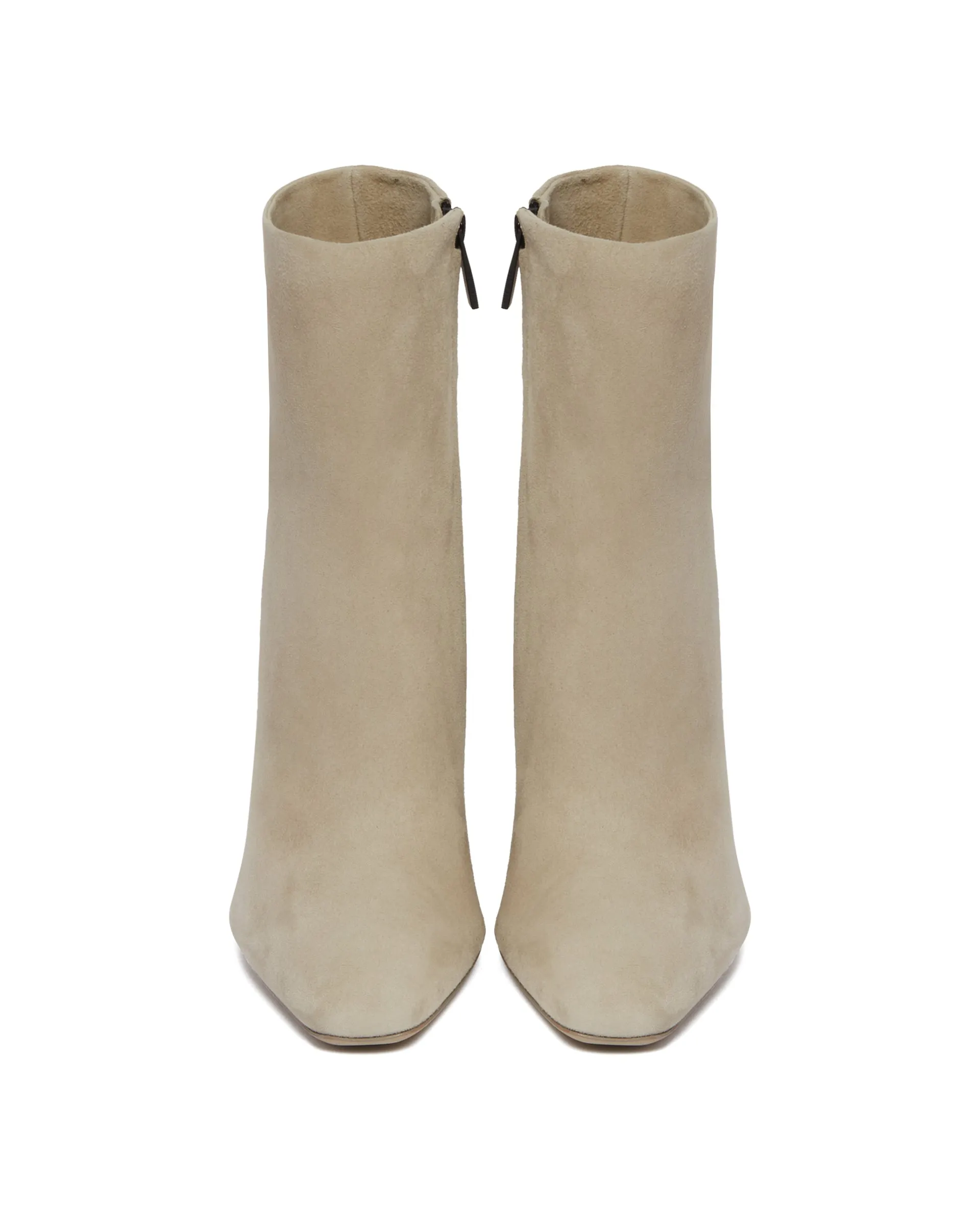 Beige Suede Boots