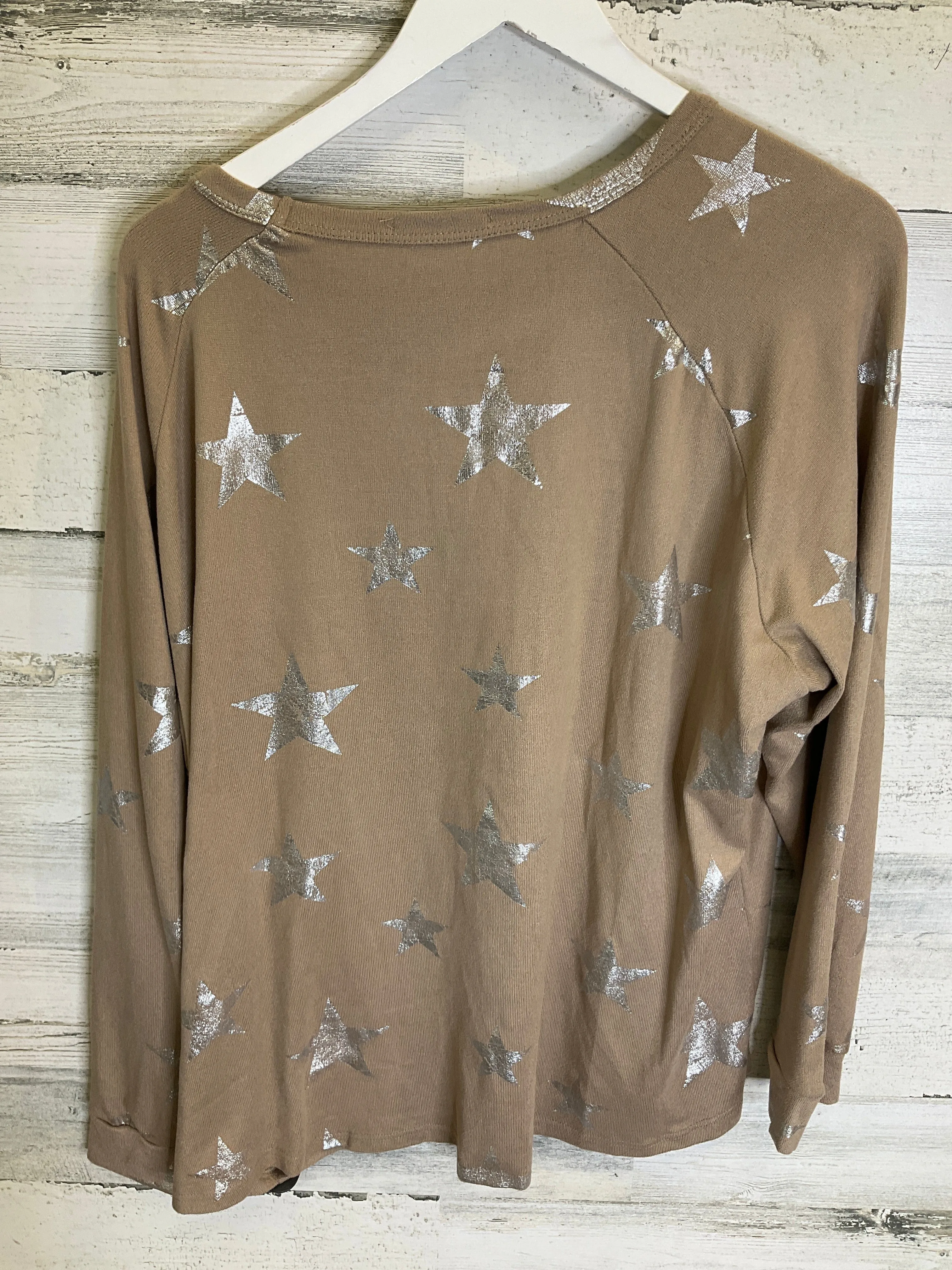 Beige Top Long Sleeve Entro, Size L