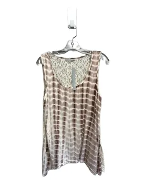 Beige Top Sleeveless By And Or Vogue Size: M