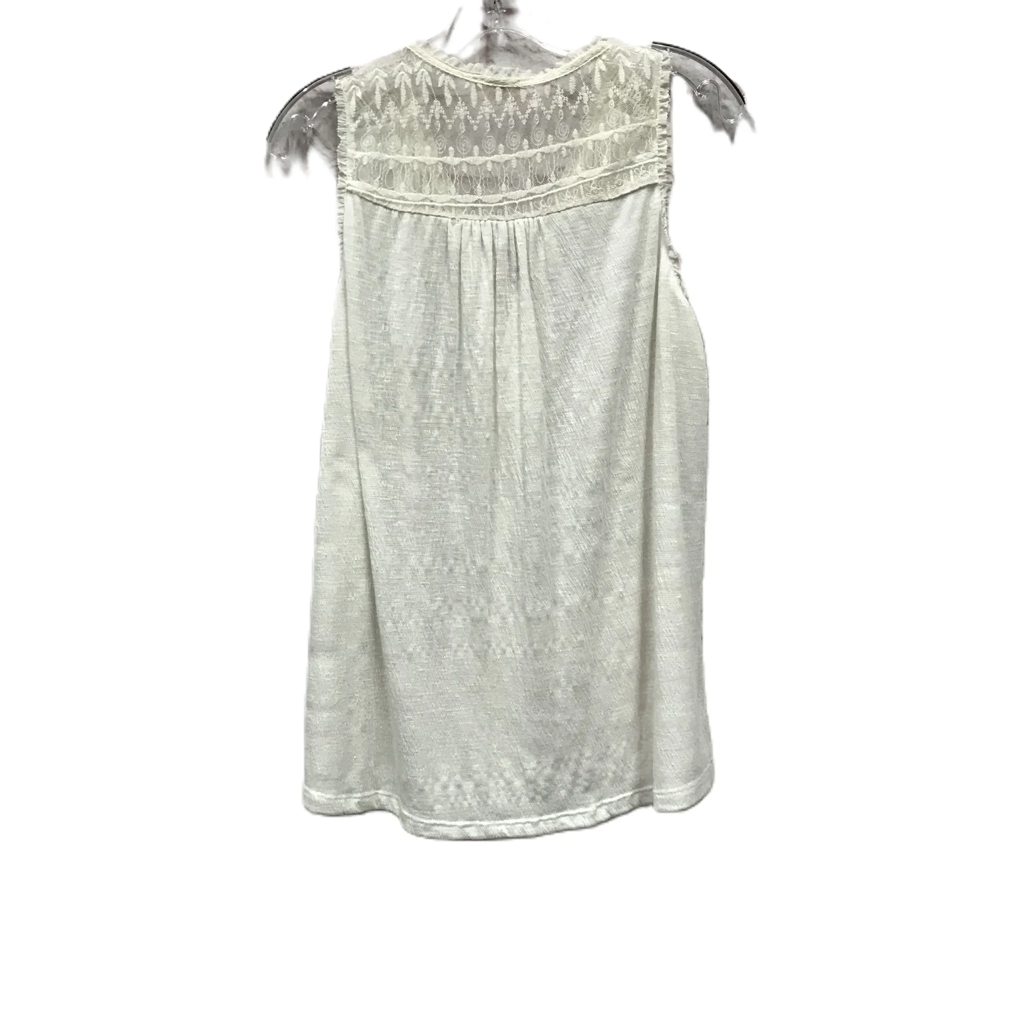 Beige Top Sleeveless By Mystree, Size: S