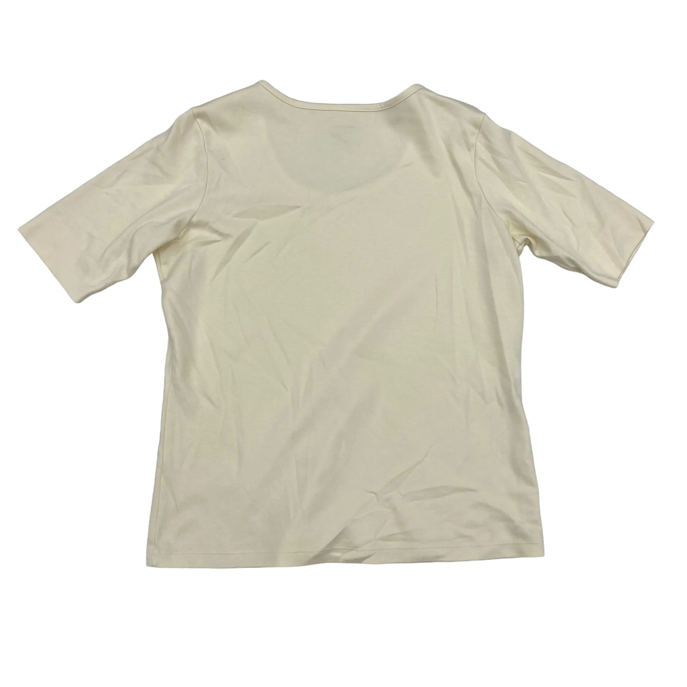 BEIGE TOP SS BASIC by L.L. BEAN Size:S