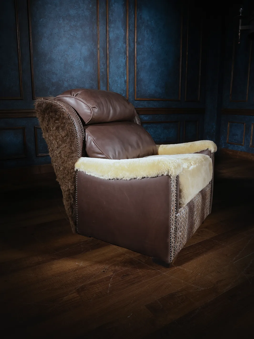 Bison Bellows Leather Accent Chair