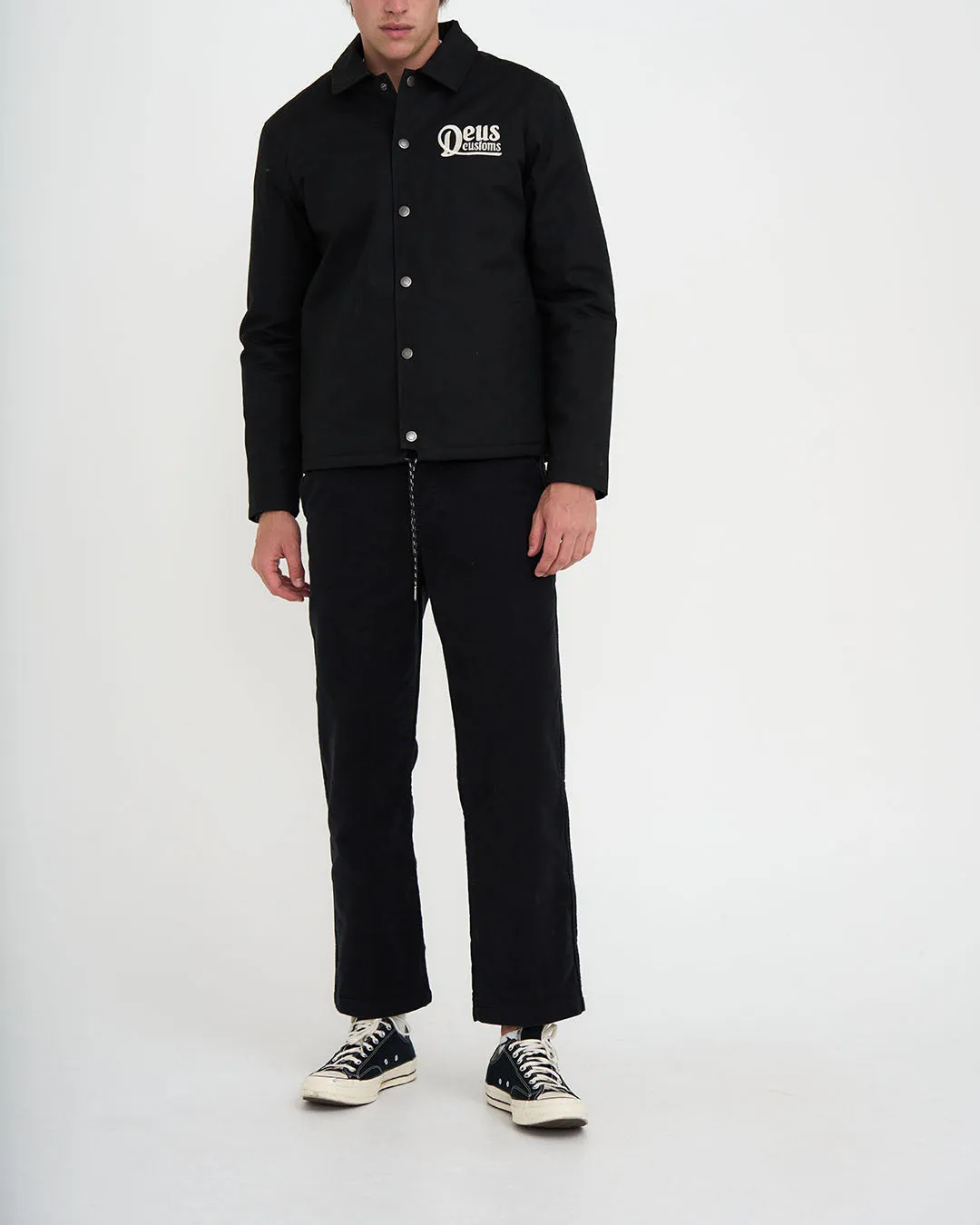 BREEZE COACH JACKET - BLACK