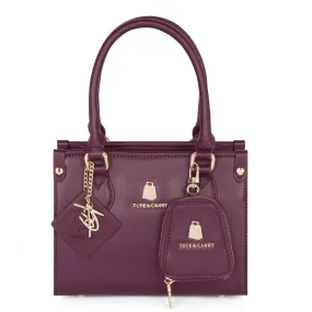 Burgundy Mini Tote Bag