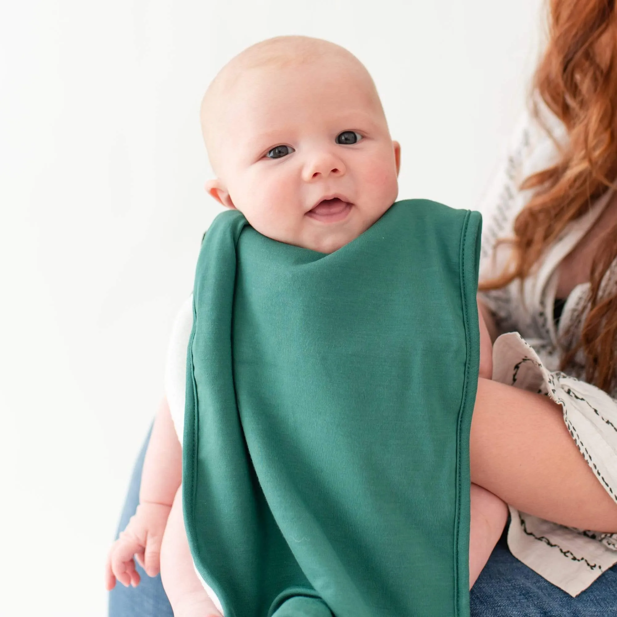 Burp Cloth in Emerald