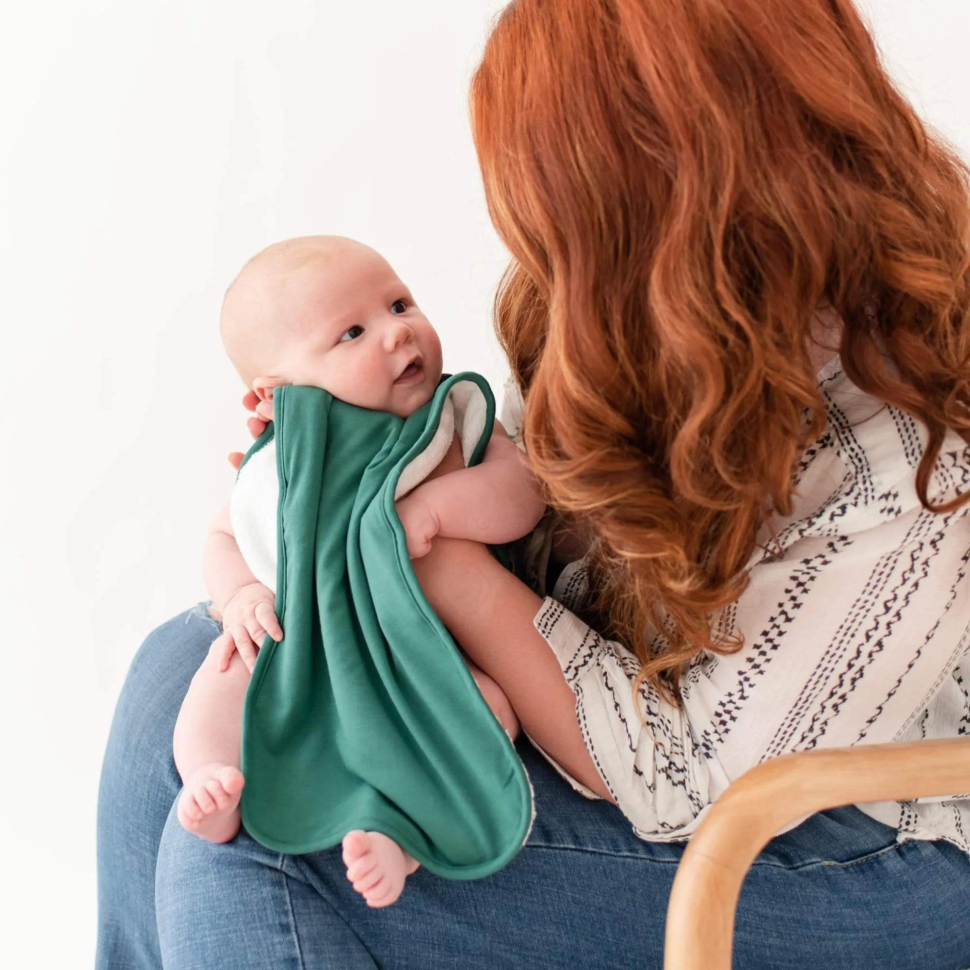 Burp Cloth in Emerald