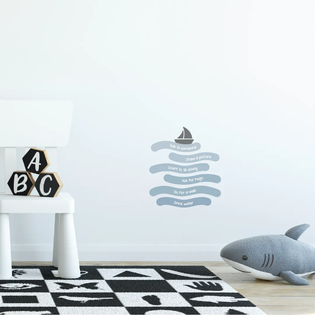 Calming Waves Fabric Decal by Our Little Playnest x Urban Li'l