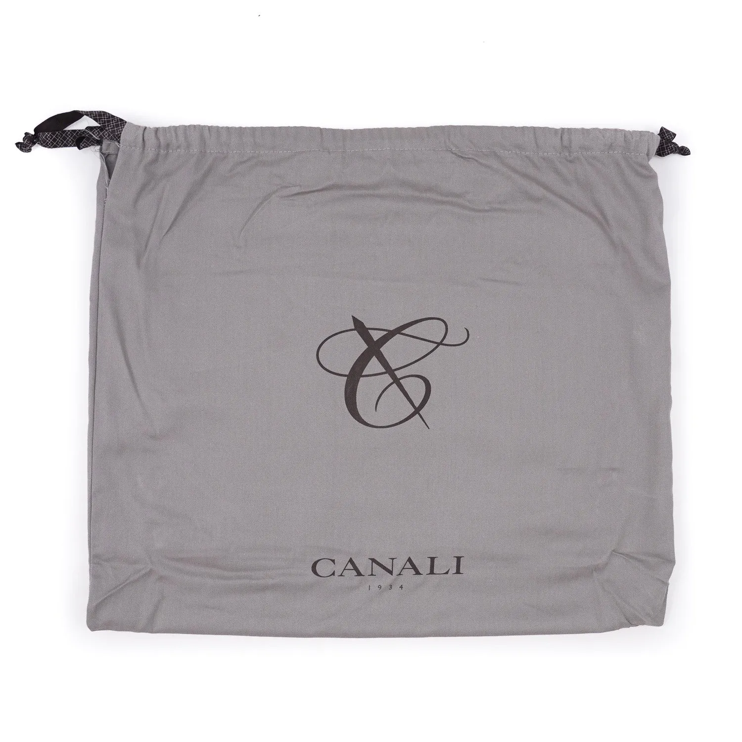 Canali Grained Leather Laptop Travel Case