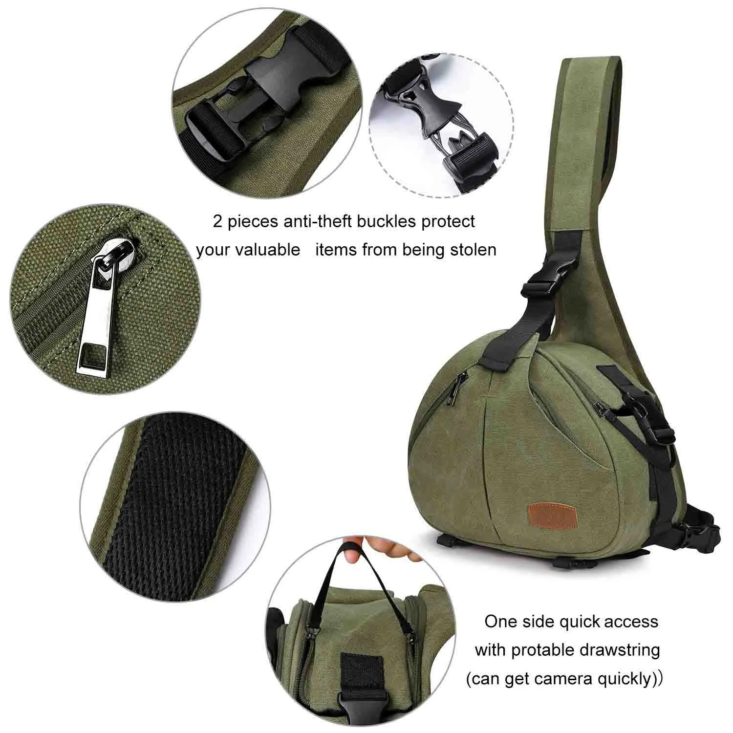 Canvas Camera Sling Bag