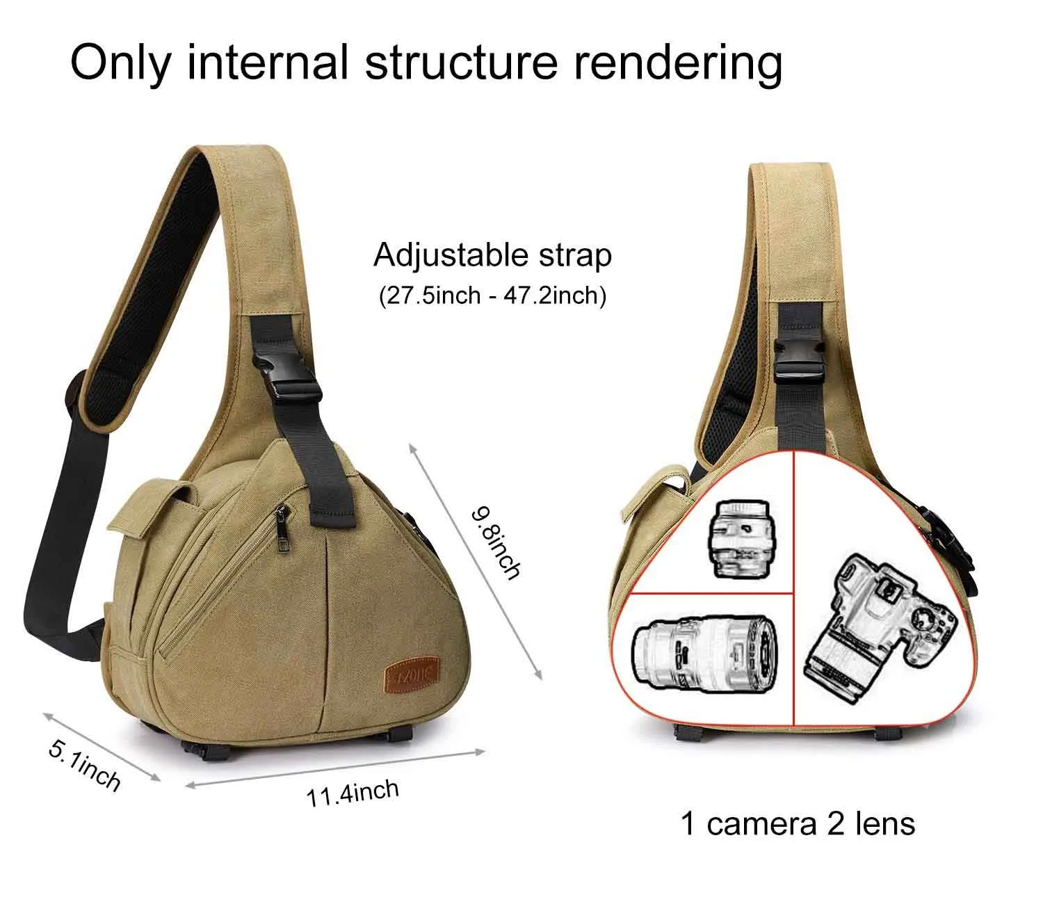 Canvas Camera Sling Bag