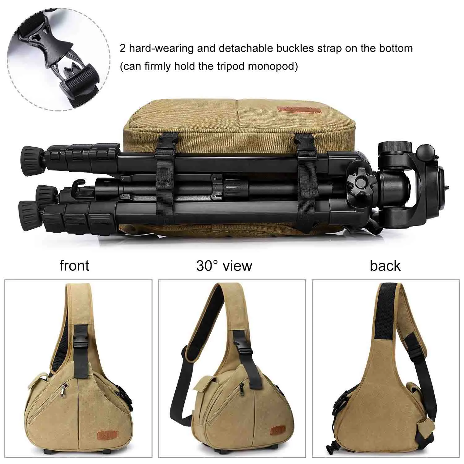 Canvas Camera Sling Bag