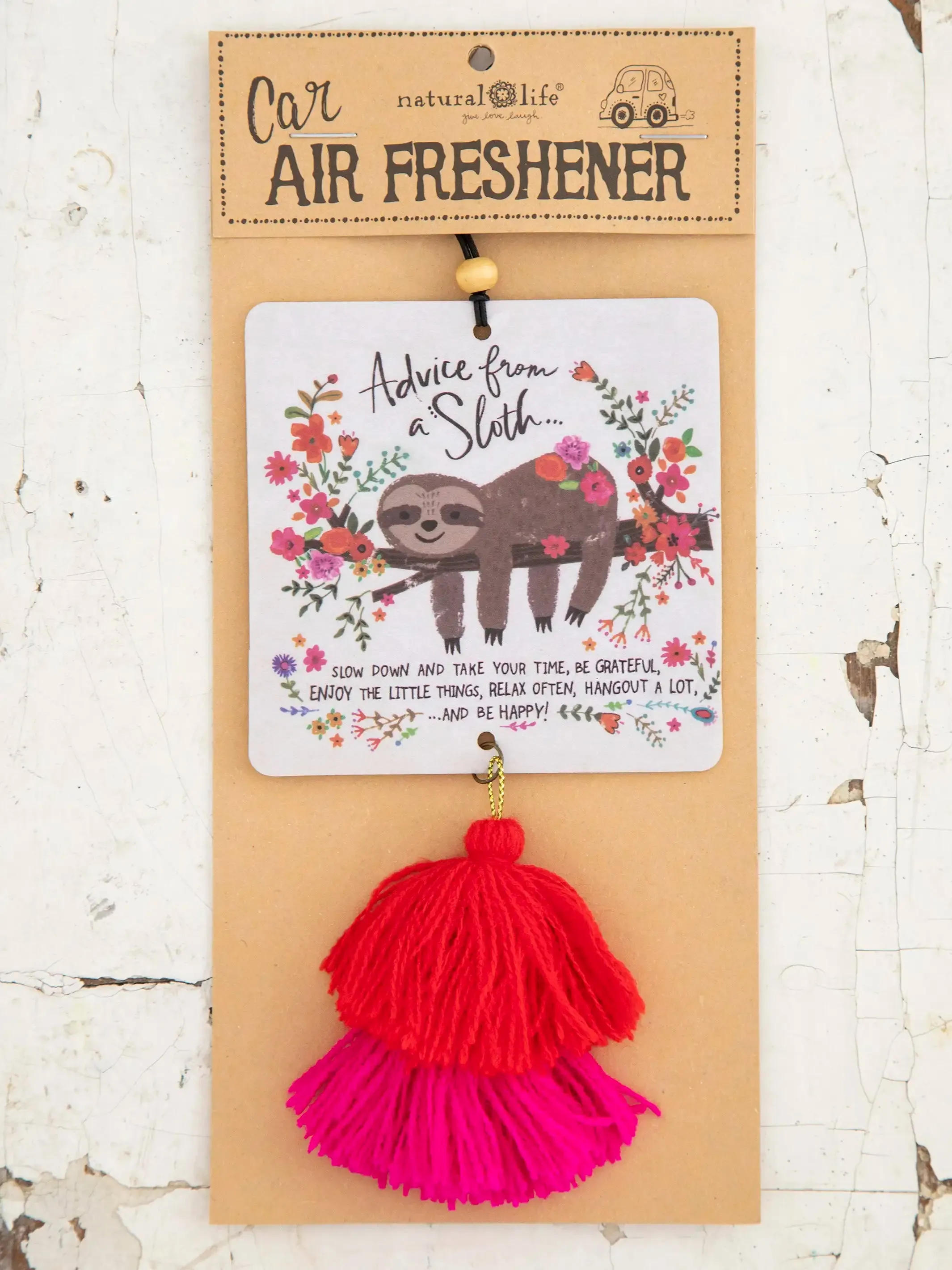 Car Air Freshener - Advice From A Sloth