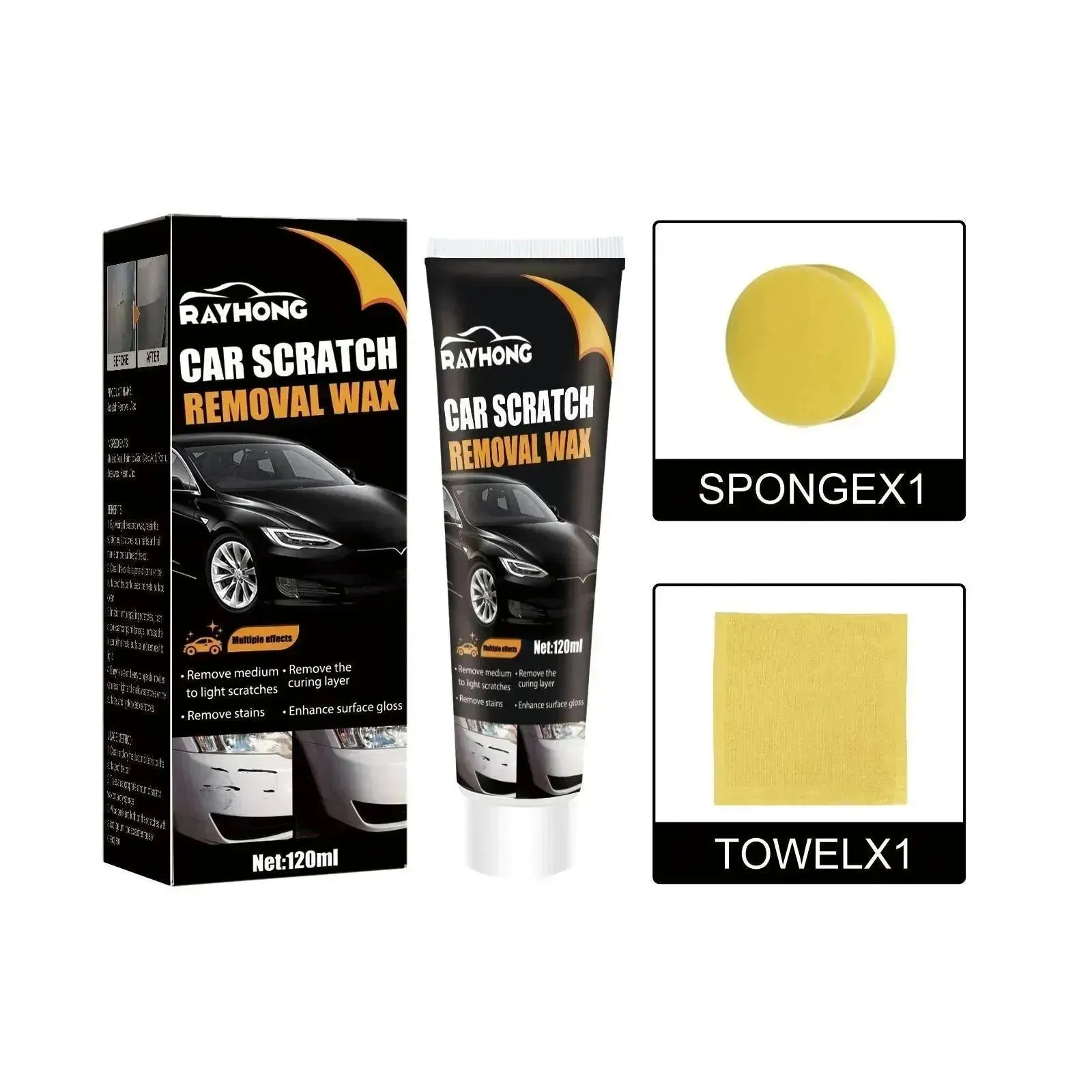 Car Scratch Wax Repair  Protection Polishing Mark Removal  Surface Maintenance Decontamination Abradant.