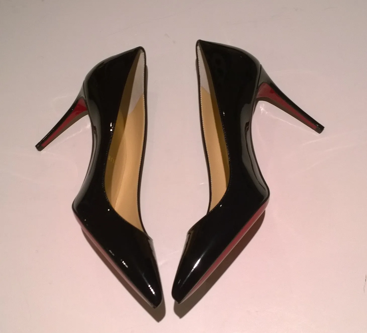 Christian Louboutin Kate 85 Black Patent Heels