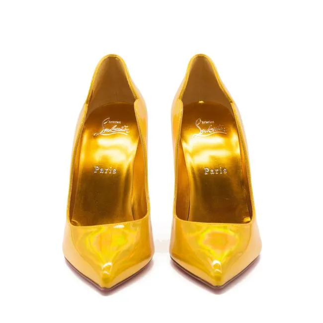 Christian Louboutin Yellow Hot Chick Pointed Toe Eu38.5 Pumps