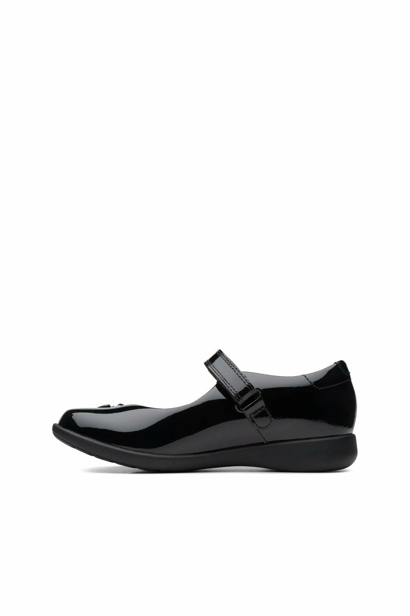 Clarks Etch Mist kid black patent