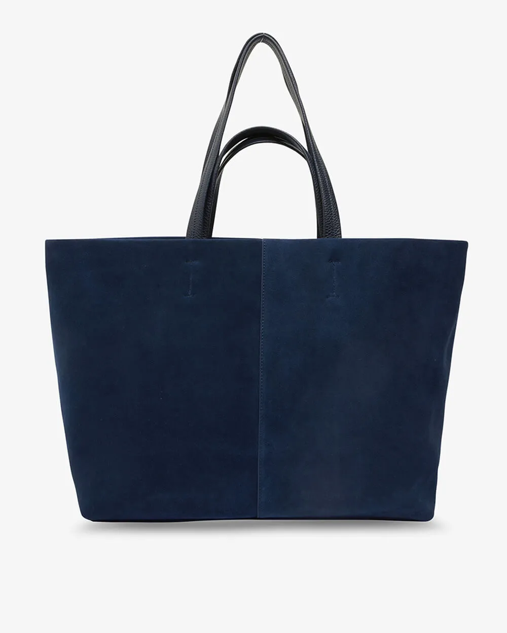 Claudia Open Tote Large - Navy Suede