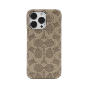 Coach Sllim Wrap Case for iPhone 13 - Signature C Khaki