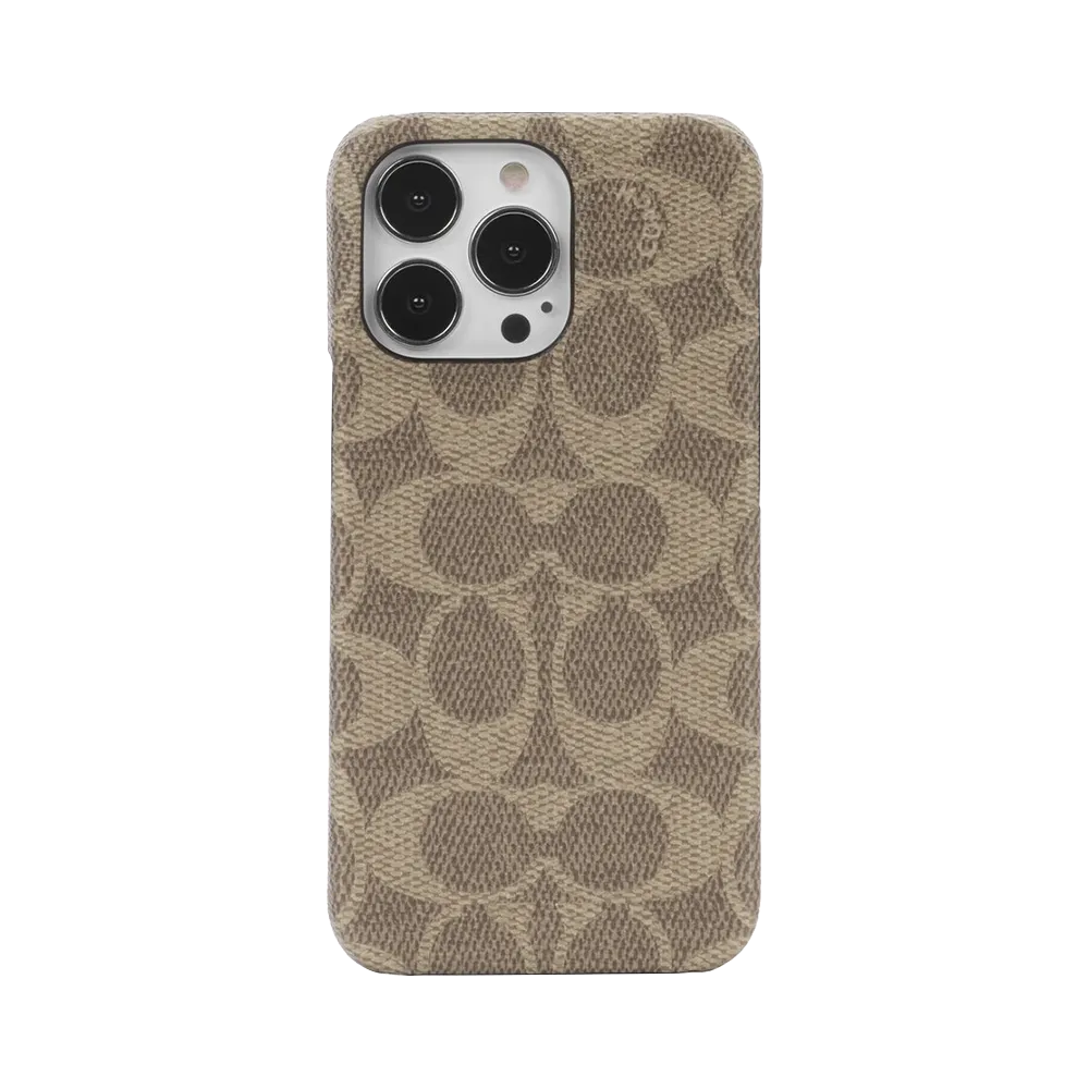 Coach Sllim Wrap Case for iPhone 13 - Signature C Khaki