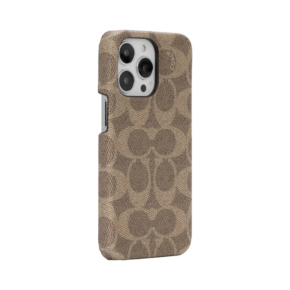 Coach Sllim Wrap Case for iPhone 13 - Signature C Khaki