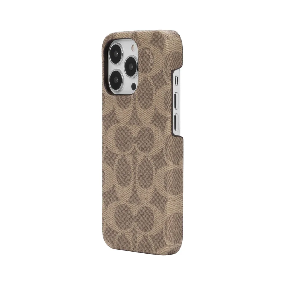 Coach Sllim Wrap Case for iPhone 13 - Signature C Khaki